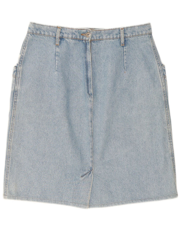 Falda vaquera vintage para mujer W32 azul medio
