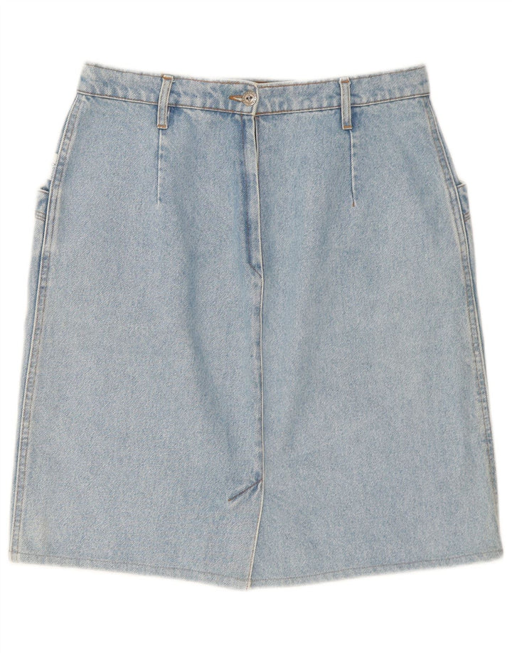 Falda vaquera vintage para mujer W32 azul medio