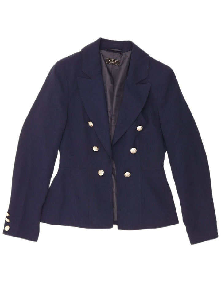 Chaqueta tipo blazer abierta para mujer de Lipsy UK 40 Small Poliéster azul marino