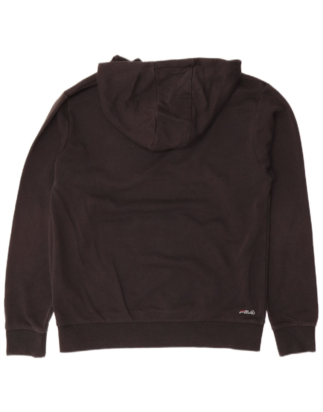 FILA Sudadera con capucha gráfica para niños 15-16 años Algodón negro