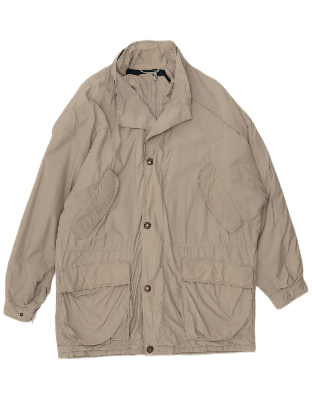 BUGATTI Abrigo cortavientos Gore-Tex para hombre IT 50 Large Gris Algodón