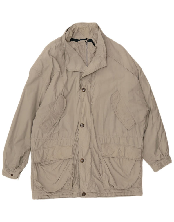 BUGATTI Abrigo cortavientos Gore-Tex para hombre IT 50 Large Gris Algodón