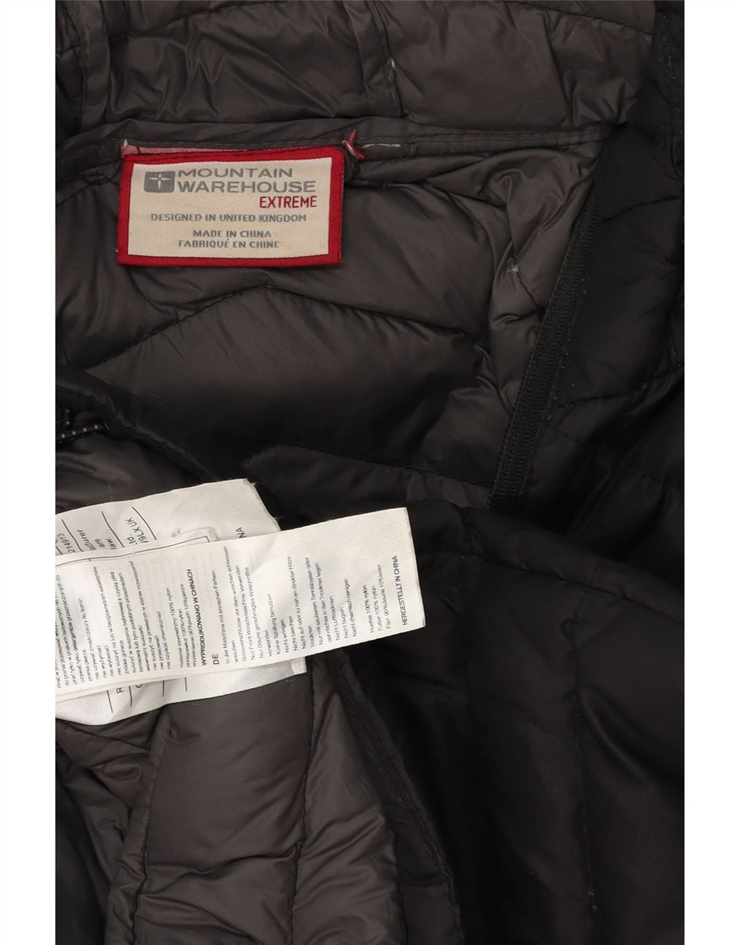 MOUNTAIN WAREHOUSE Chaqueta acolchada con capucha para hombre UK 42 XL Poliéster negro