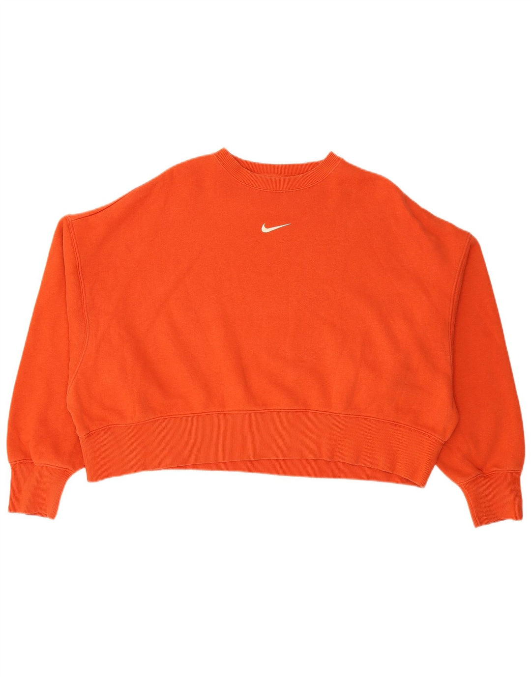 Nike - Sudadera corta extragrande para mujer, talla 14, algodón rojo mediano