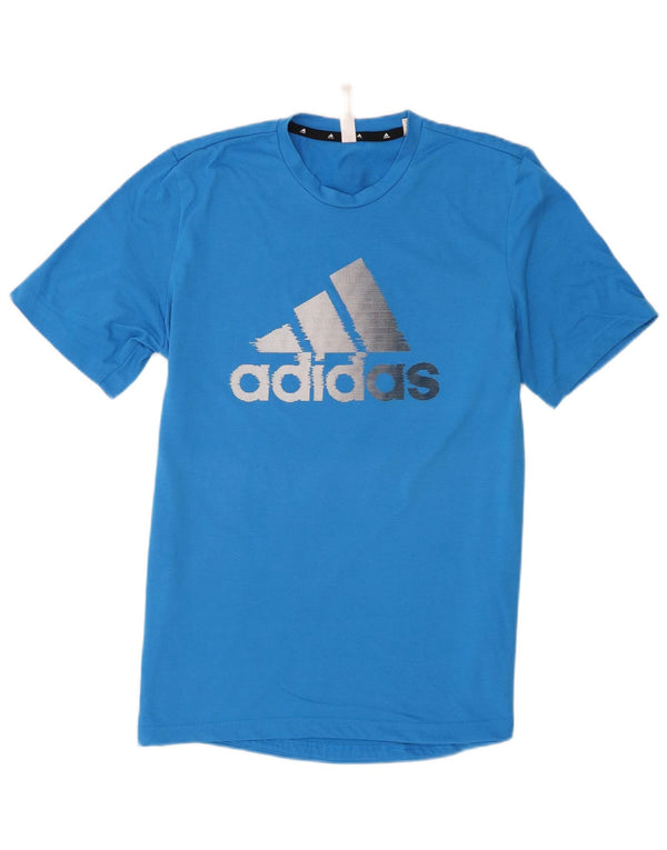 Adidas Hombre Aeroready Graphic Camiseta Top Poliéster Azul Medio
