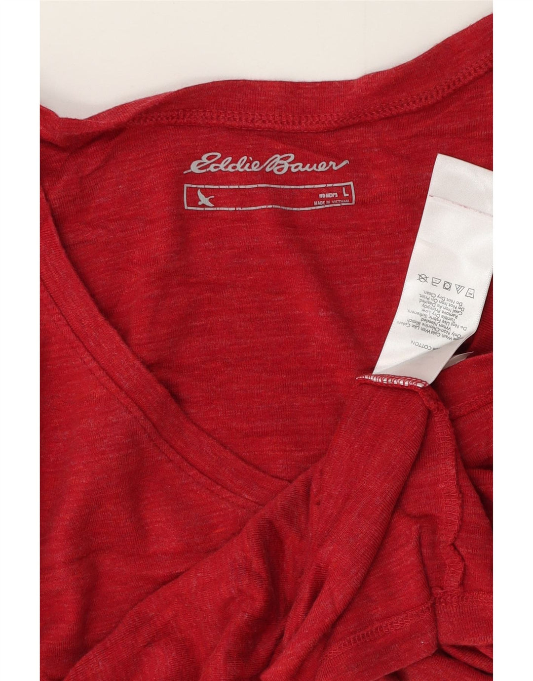 Eddie Bauer Camiseta para mujer Top UK 44 Grande Algodón rojo