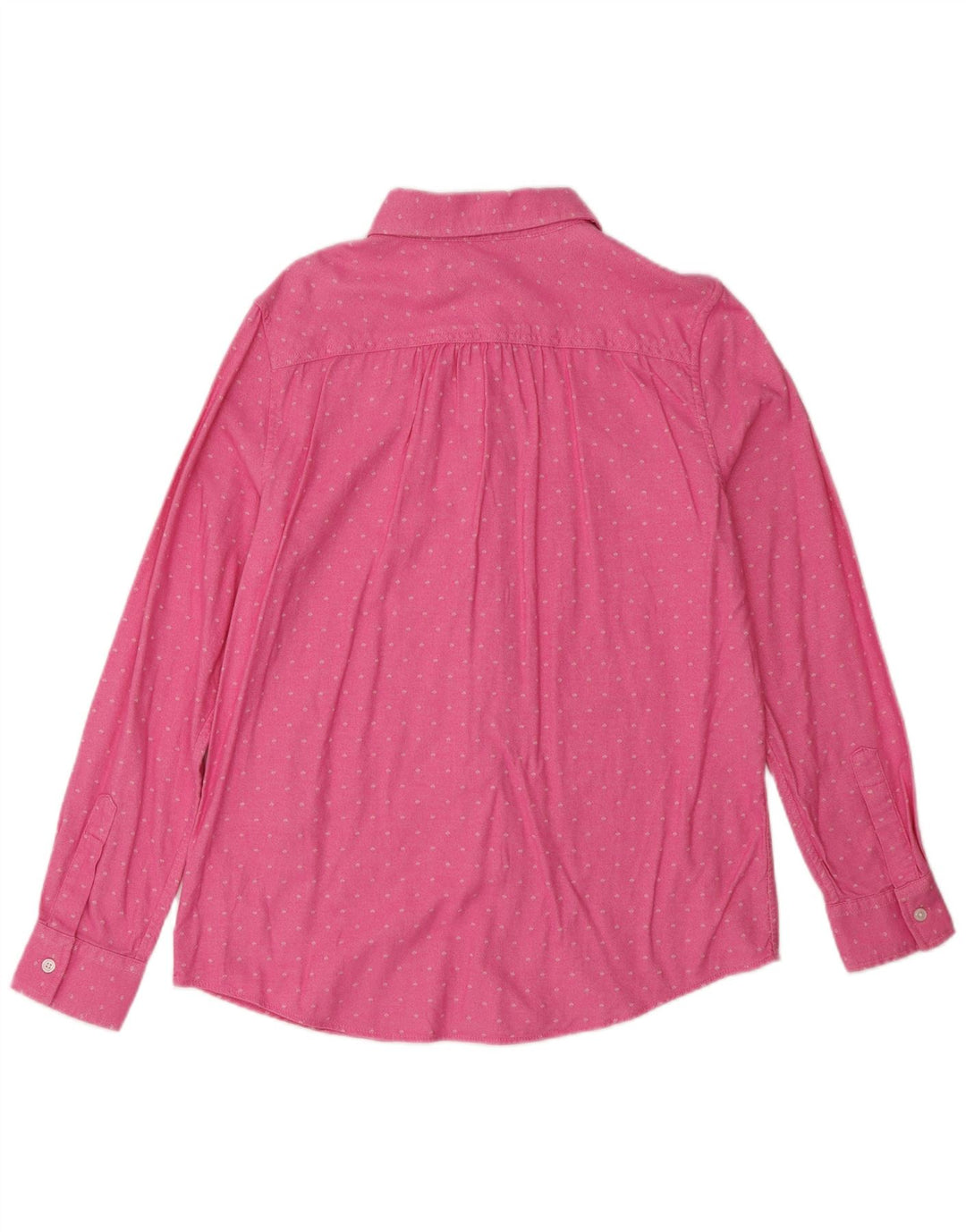 LANDS END Camisa para mujer UK 40 Algodón con lunares rosas medianos
