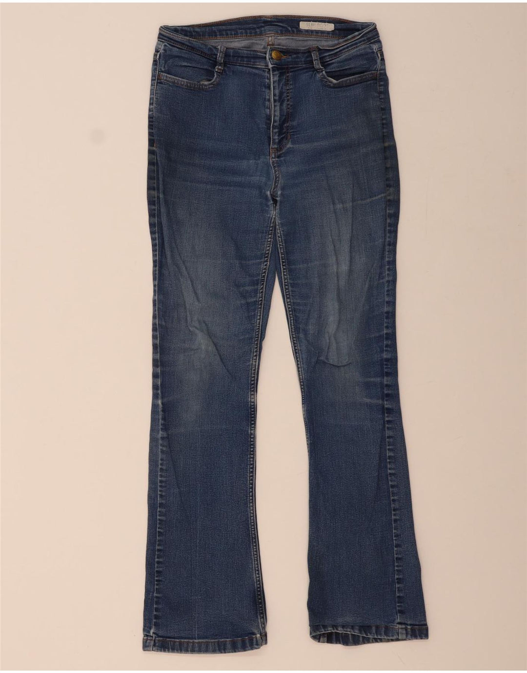 MARKS & SPENCER Vaqueros Bootcut de corte regular para mujer UK 10 Small W30 L30 Azul