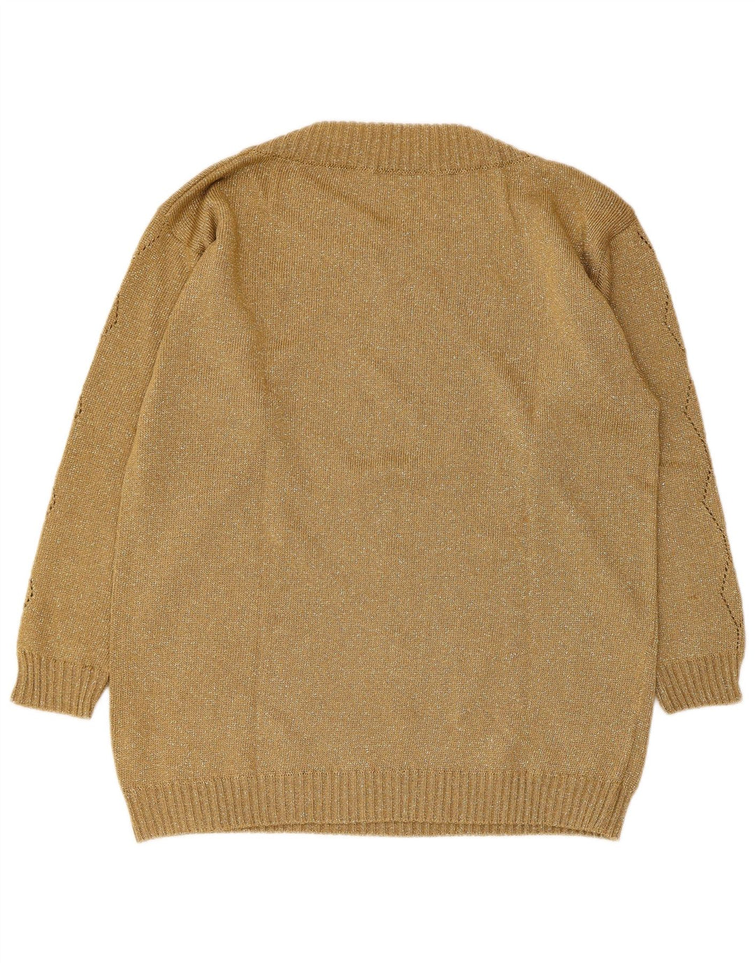 Jersey Vetta Mujer Cuello Barco IT 44 Lana Caqui Mediana