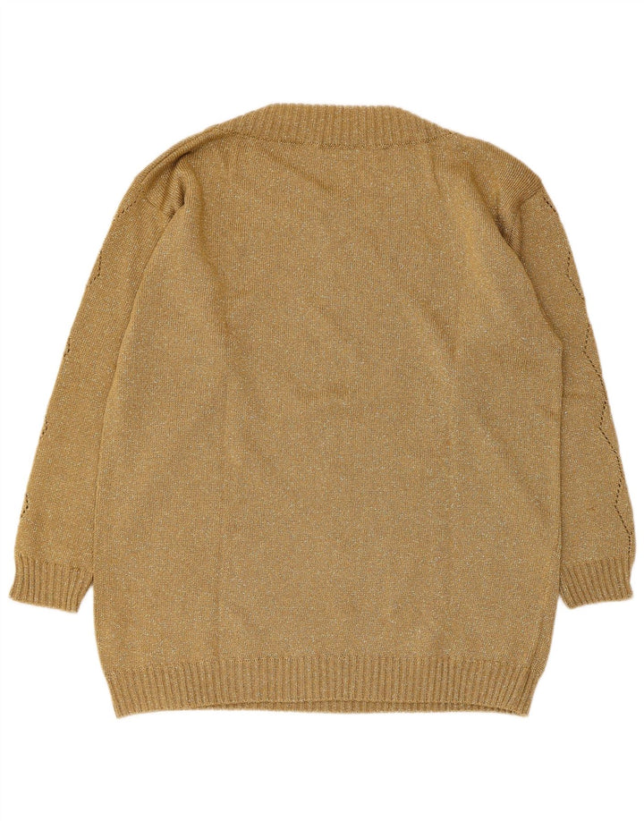 Jersey Vetta Mujer Cuello Barco IT 44 Lana Caqui Mediana