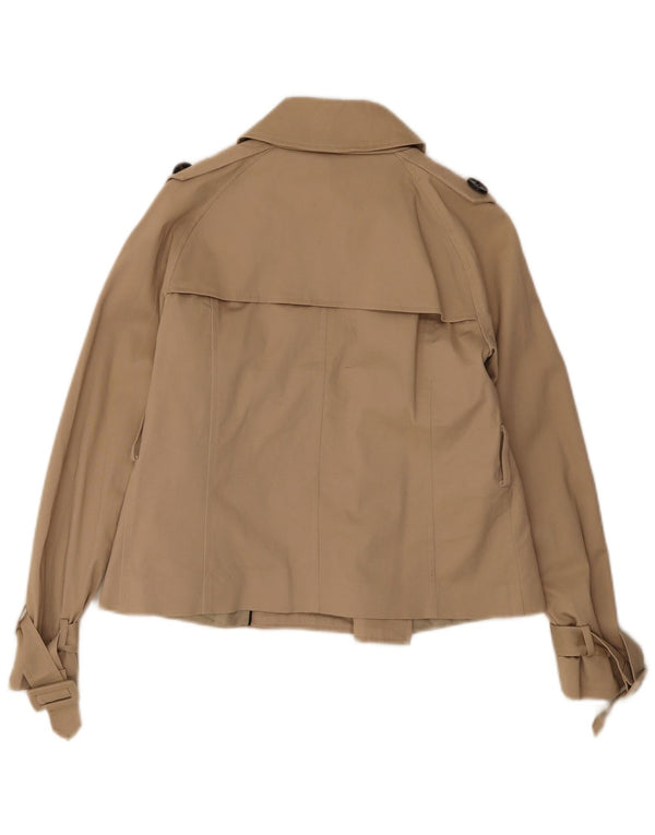 Zara Mujer Gabardina Corta UK 44 Large Beige