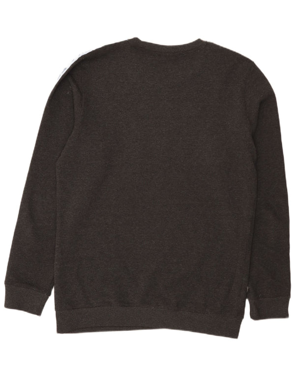 Fila Hombre Sudadera Gráfica Jersey Grande Gris Colorblock Poliéster