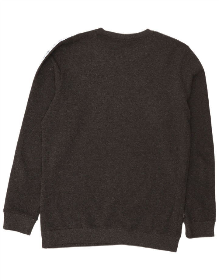 Fila Hombre Sudadera Gráfica Jersey Grande Gris Colorblock Poliéster