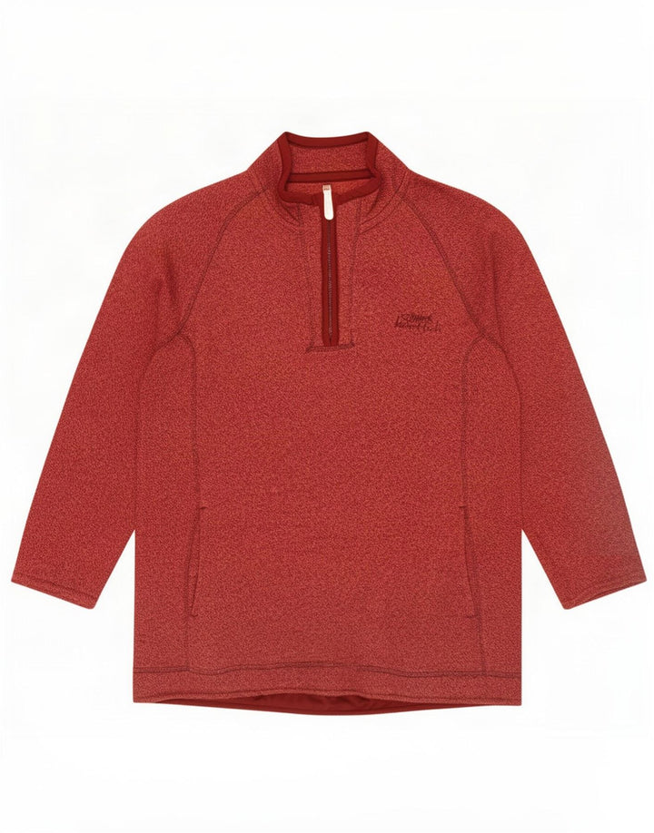 Weird Fish - Sudadera con cuello y cremallera para hombre, color rosa medio, poliéster moteado