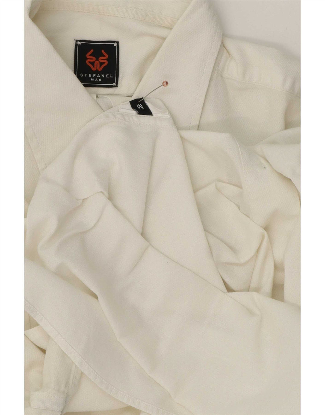 Camisa Stefanel Hombre Mediana Blanca