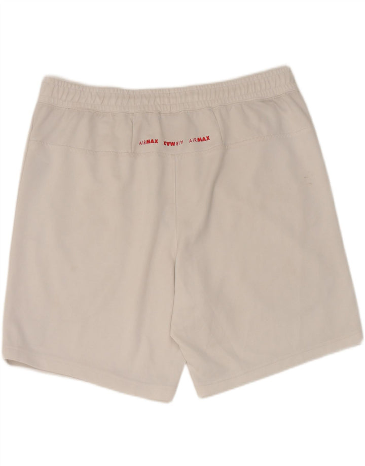 Nike - Pantalones cortos deportivos para hombre, talla 2XL, poliéster blanco