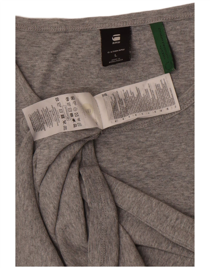 Camiseta G-Star Mujer Top Grande Gris Algodón