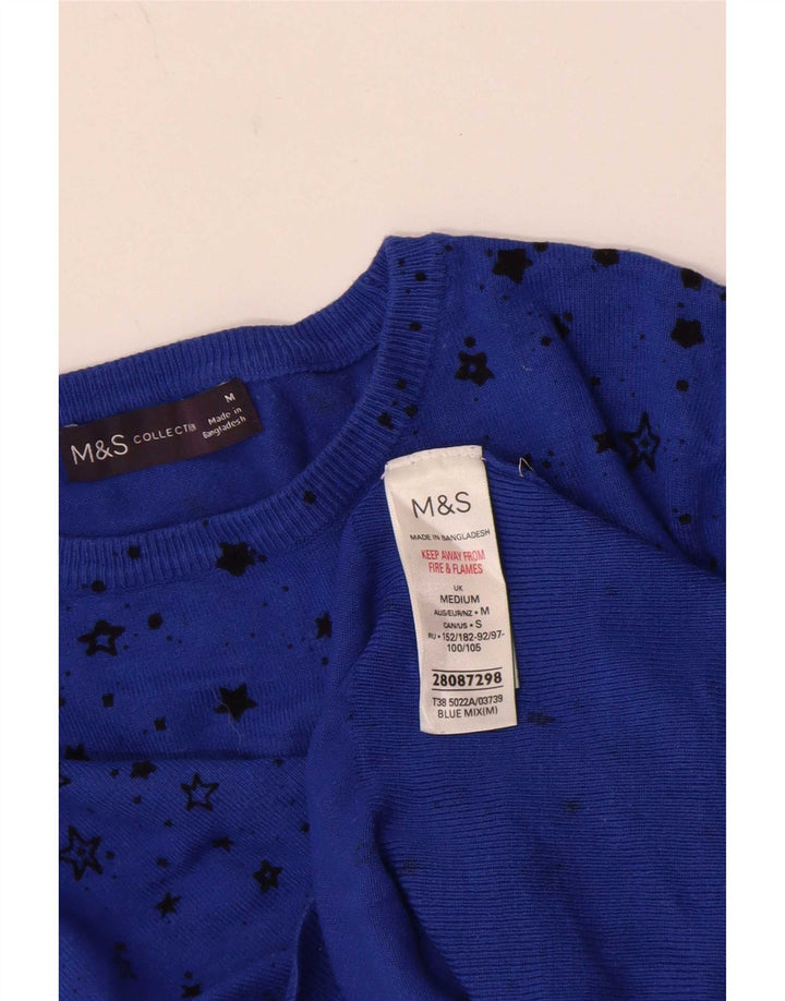 Marks & Spencer Suéter con Cuello Barco y Patrón Abstracto para Mujer UK 44 Medi