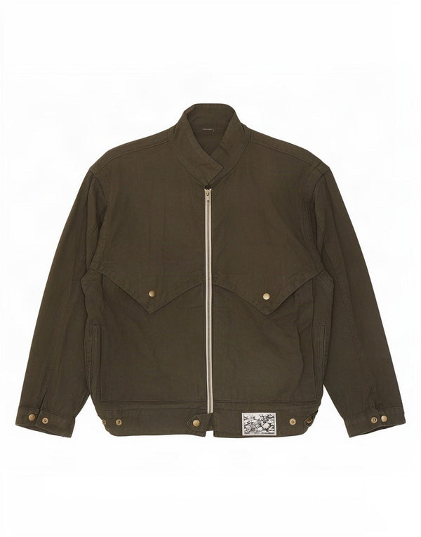 Vintage hombres bombardero chaqueta Reino Unido 40 grande caqui
