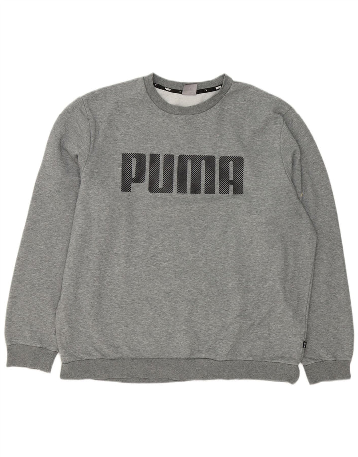 Puma Sudadera gráfica para hombre Jumper 2XL Gris moteado