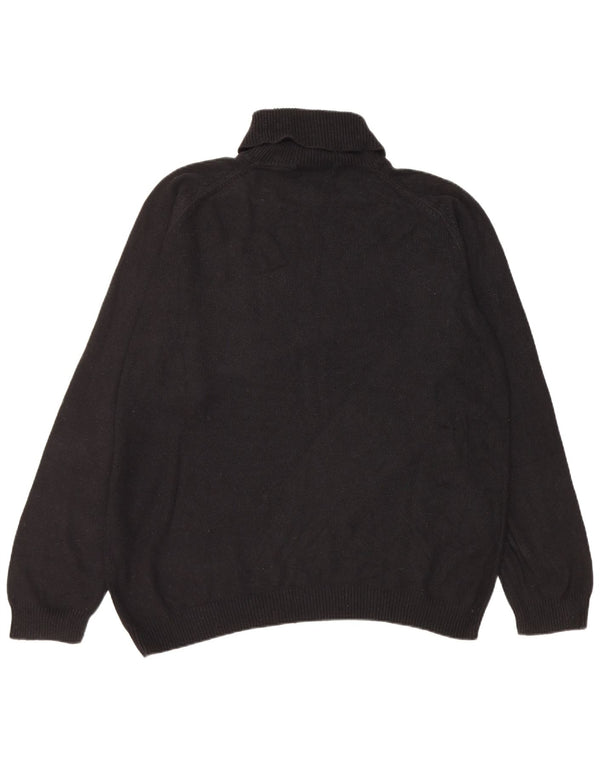 Marks & Spencer Jersey con cuello vuelto para mujer UK 20 2XL Algodón negro