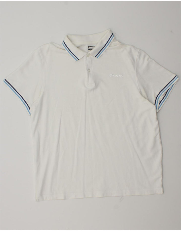 Polo Lotto Hombre 2XL Blanco