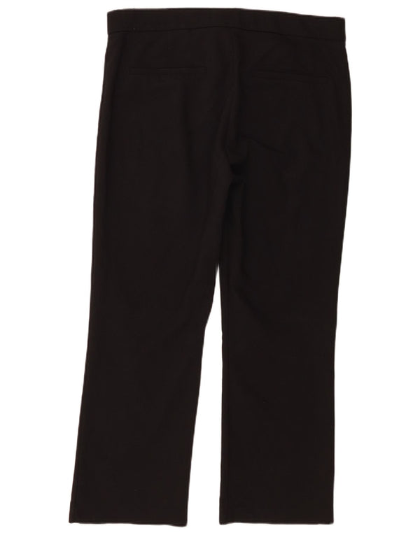 Zara Mujer Pantalón Casual Recto XL W32 L25 Negro Algodón