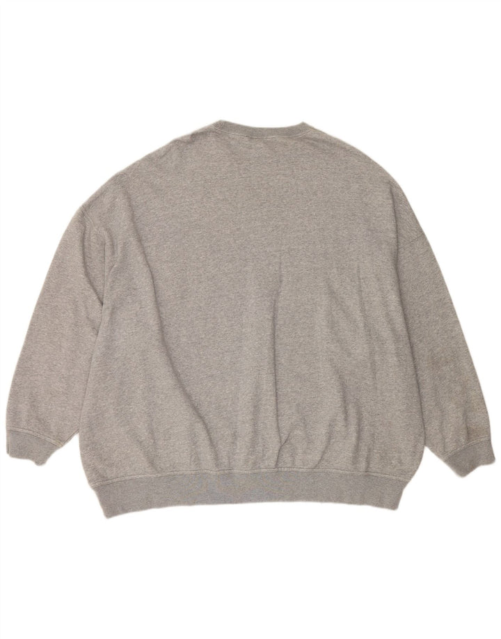 NIKE Sudadera holgada para hombre, talla 2XL, algodón gris