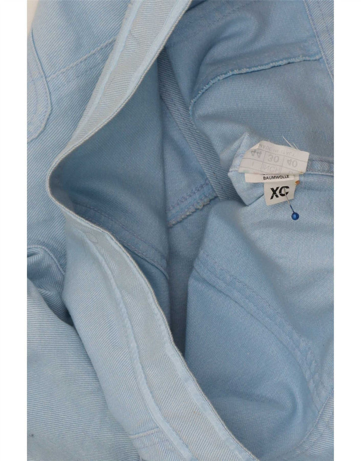 Roccobarocco Chaqueta vaquera corta con gráfico para mujer IT 44 Azul medio