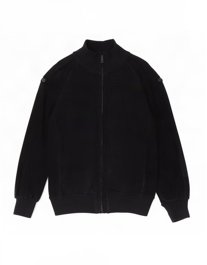Vintage hombres ante bomber chaqueta Reino Unido 36 pequeño azul marino