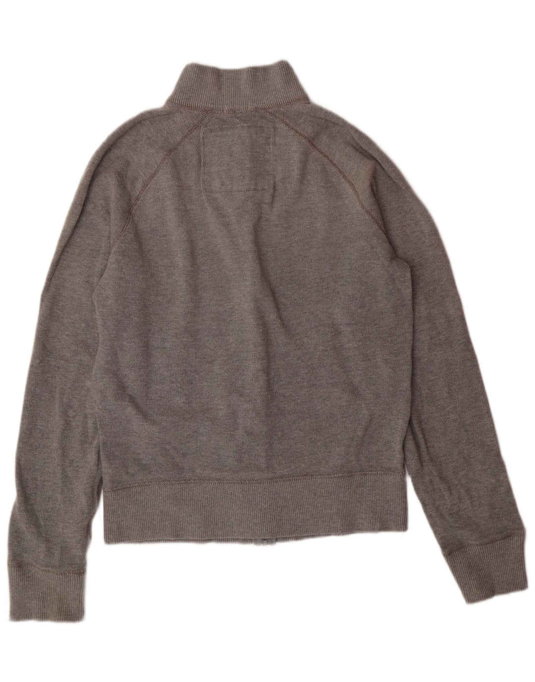 ABERCROMBIE & FITCH Chaqueta superior de chándal con gráfico para mujer UK 40 Grande Gris