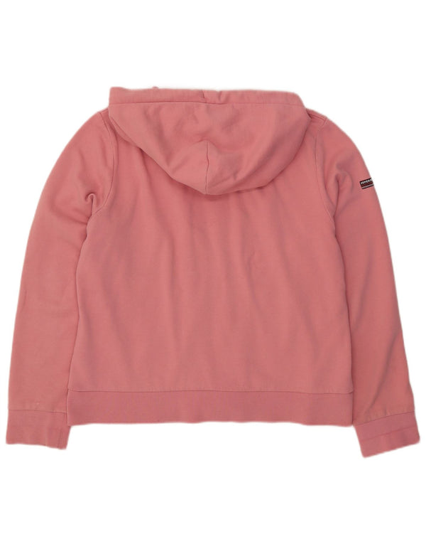 Superdry Suéter con capucha y cremallera para mujer Reino Unido 46 Grande Algodón rosa