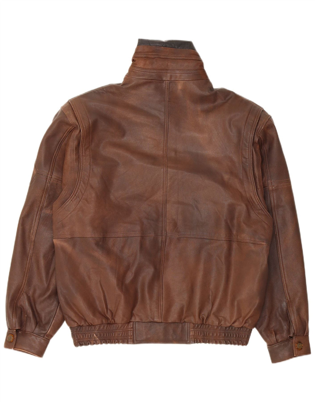 Chaqueta de cuero vintage para hombre Reino Unido 38 Marrón medio
