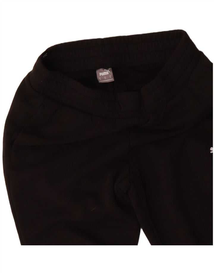 PUMA Pantalones de chándal para mujer Joggers UK 6 XS Algodón negro