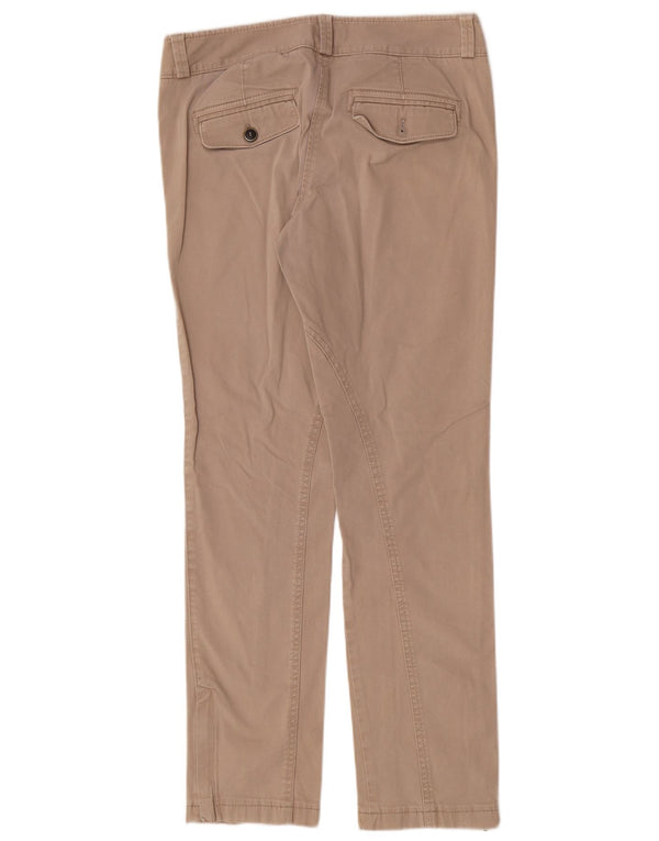 Massimo Dutti Pantalón Chino Slim Mujer EU 38 Small W28 L29 Algodón Beige
