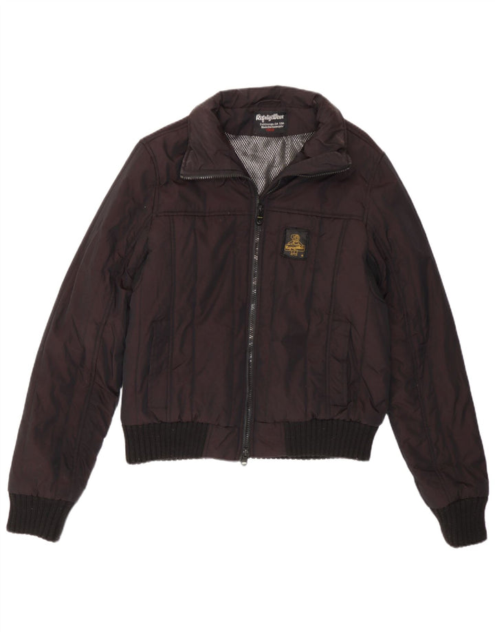 Refrigiwear Chaqueta Bomber para Mujer UK 14 Medium Borgoña Nylon