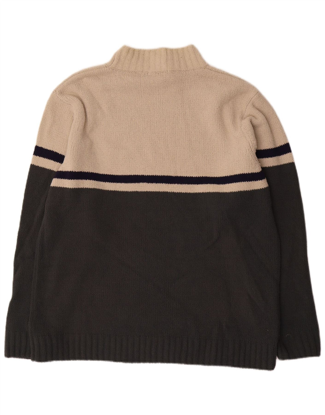 Marks & Spencer Jersey con cuello alto para hombre, talla grande, color blanco roto