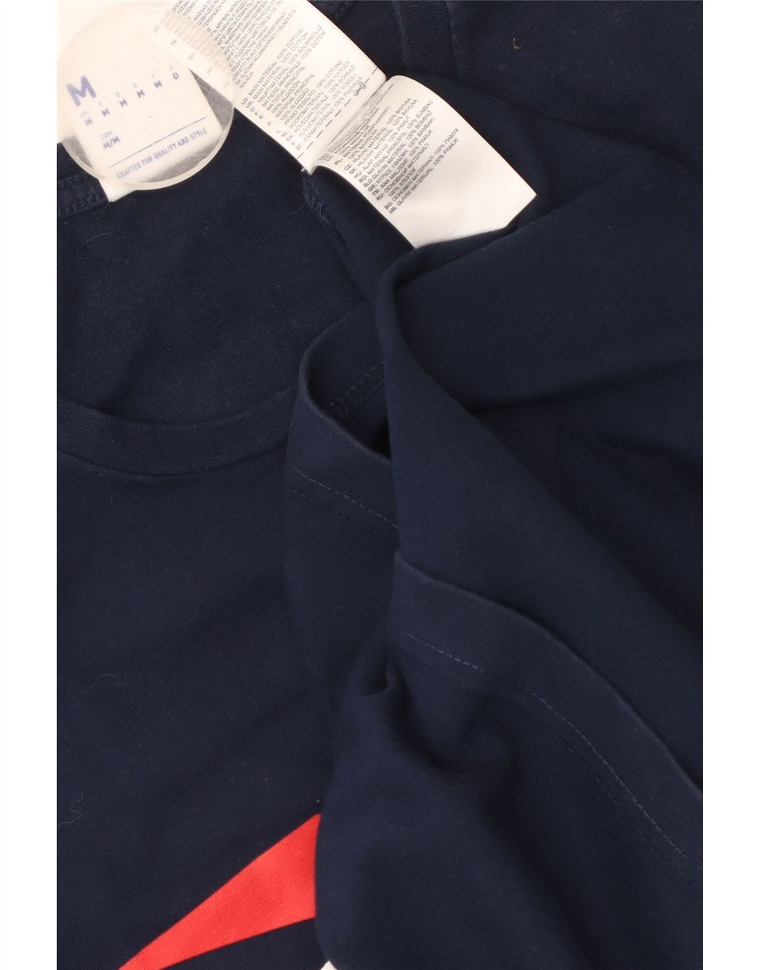 Camiseta Reebok Hombre Graphic Top Medium Azul Marino Algodón