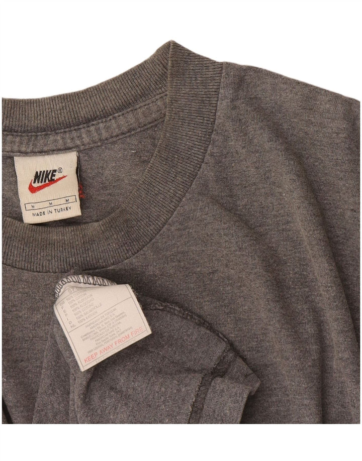 Camiseta Nike Hombre Top Gris Medio De Algodón Moteado