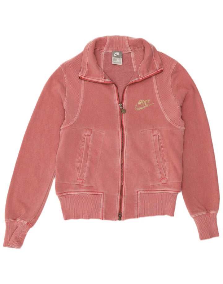 Nike - Chaqueta de chándal para mujer, talla 10/12, algodón rosa mediano