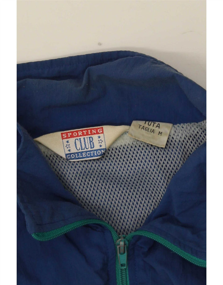 Club Hombre Chaqueta De Chándal De Corte Holgado Con Diseño Color Block En Azul Medio