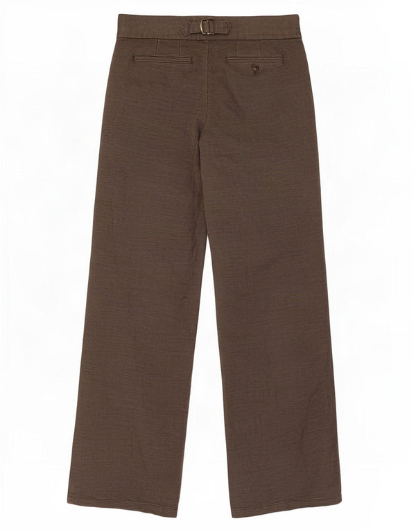 Massimo Dutti Pantalones Casuales de Corte Suelto para Mujer EU 38 Small W28 L31 Marrón
