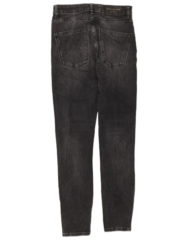 Zara Vaqueros pitillo de cintura alta para mujer EU 36 XS W26 L28 Gris