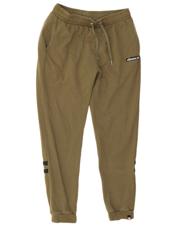 Ellesse Pantalones de Chándal para Mujer Joggers UK 40 XL Caqui Colorblock Algodón