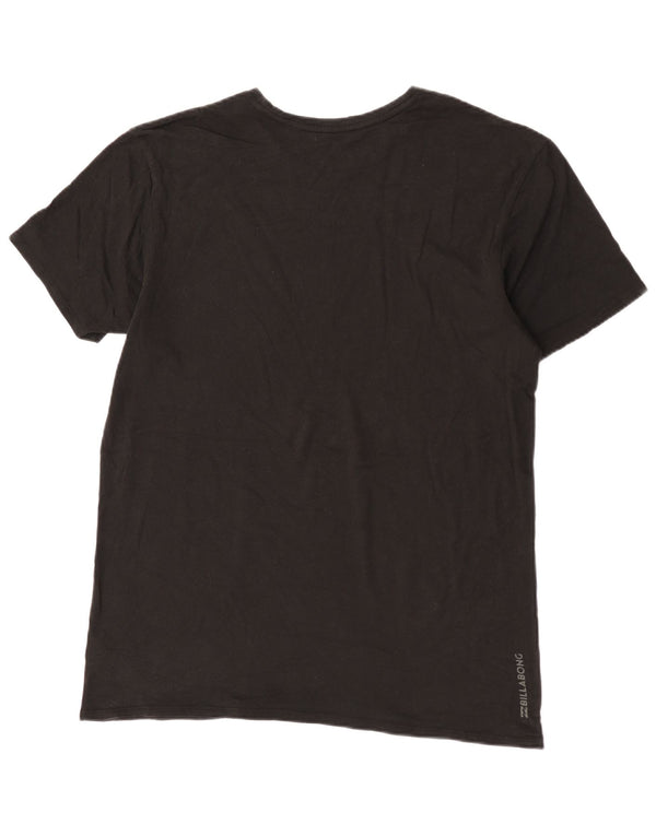 Billabong Hombre Slim Fit Graphic Camiseta Top XL Algodón Negro