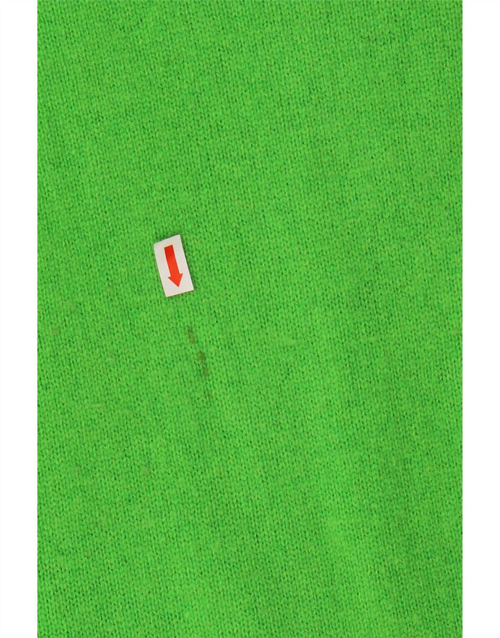 MASSIMO DUTTI Jersey largo con cuello redondo para mujer UK 44 Verde medio