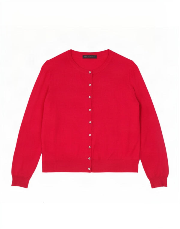 Marks & Spencer Suéter tipo cárdigan corto para mujer UK 46 Viscosa rosa grande