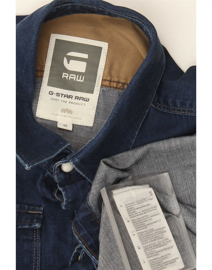 G-Star Hombre Camisa Vaquera De Algodón Azul Medio