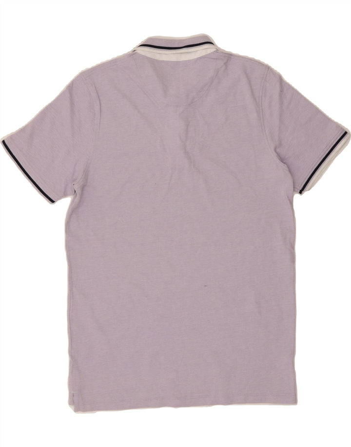 JACK & JONES Mens Polo Shirt Medium Purple Cotton Vintage Jack & Jones and Second-Hand Jack & Jones from Messina Hembry 