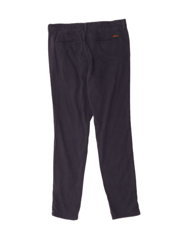 Jack & Jones Mens Slim Chino Pantalones W32 L32 Azul Marino Algodón